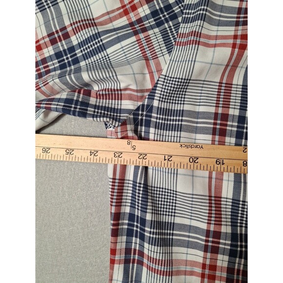 Brooks Brothers L Regent Blue White Red Plaid Dress Shirt  Long Sleeve Men USA - Picture 7 of 7